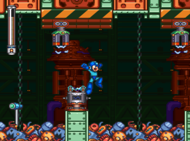 Mega Man 7 screenshot - Junk Man